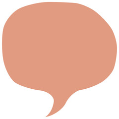 Aesthetic organic speech bubble vector