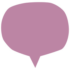 Aesthetic organic speech bubble vector