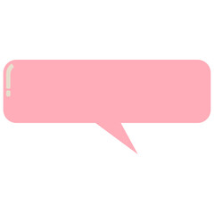 Aesthetic organic speech bubble vector
