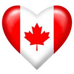 canadian flag heart, canada flag isolated on white background. flag, country flag, canada country, canada, country, heart, country flag heart, travel, nation, national