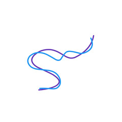 illustration of intertwined blue and purple threads