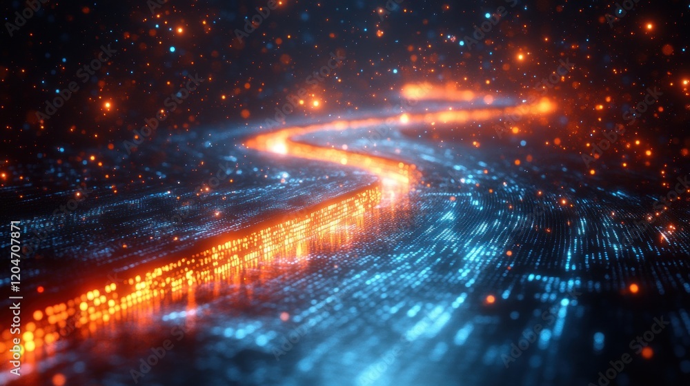 Fototapete Artificial Intelligence Data Science Technology Analytics Visualization Digital Transformation Innovation Machine Learning Neural Networks