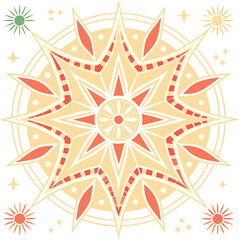 solar-system-mandala  An intricate mandala with symmetrical patterns, perfect for art, décor, and meditation projectile