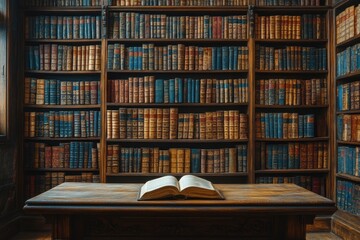 Fototapeta premium Realistic high-resolution background of an old law book spine.