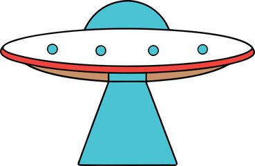 UFO from a Certain Angle Unique Agricultural Machinery Inspired Vector Illustrations