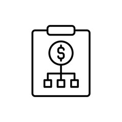 Business analytics outline icons, minimalist vector illustration ,simple transparent graphic element .Isolated on white background