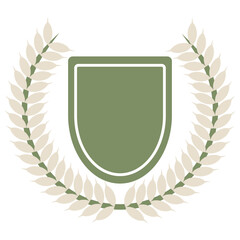Badge laurel vector