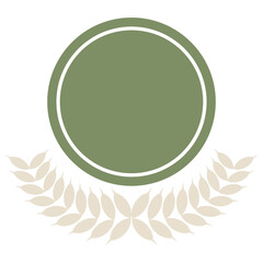 Badge laurel vector