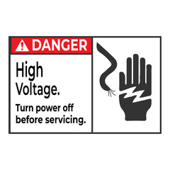 
High voltage vector illustration art work