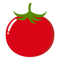vector illustration of a red tomato