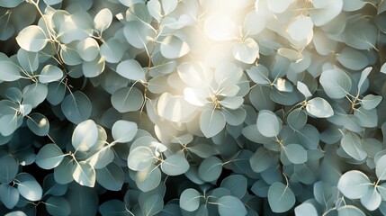 Minimalistic Spring Background with Sunbeams