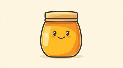 illustration of a bottle of honey