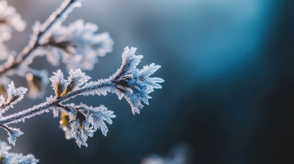 Trees covered by heavy snow in winter forest