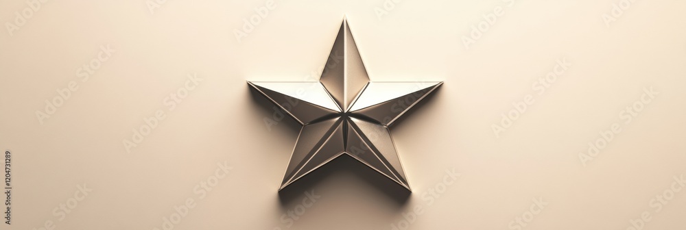 Fototapete unique five pointed star design showcasing craftsmanship with a minimalistic aesthetic. generative a