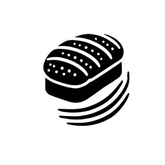 Freshly Baked Loaf:  A minimalist, black-and-white illustration of a freshly baked loaf of bread, with simple lines suggesting the warmth and aroma of the bread.