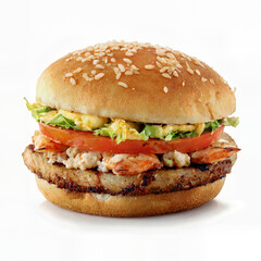 hamburguesa, burguer, alimento, hamburguesa con queso, queso, carne, carne, pan, camaron