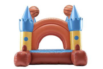 Bounceland Castle Daydreamer Inflatable Isolated on Transparent Background