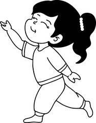 Obraz premium yoga movement vector illustration