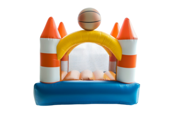 Bounceland Castle Daydreamer Inflatable Isolated on Transparent Background