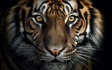 Fototapeta premium Close-up Portrait of a Majestic Tiger