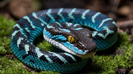 Fototapeta premium snake in the garden