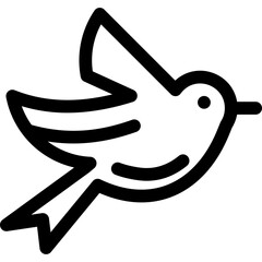 Bird line icon