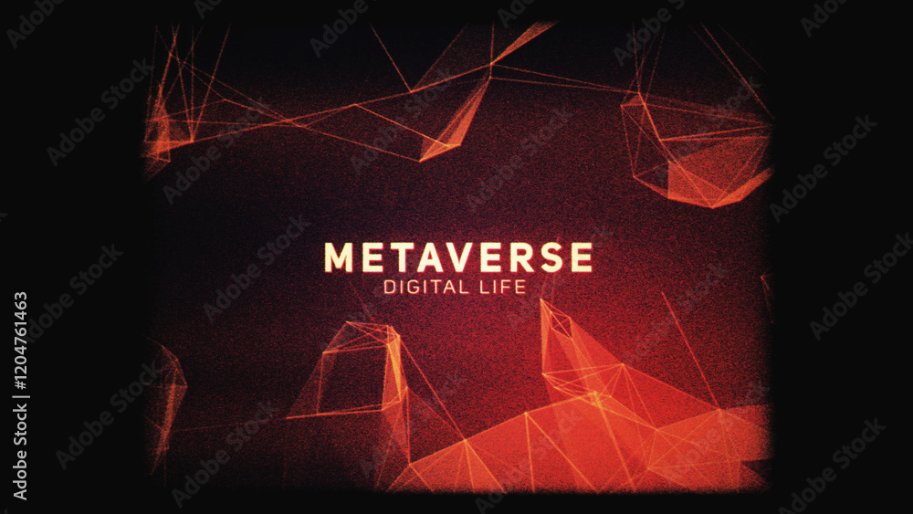 Fototapete web 3.0 text network path lines currency promotion intro. abstract geometric background with connect