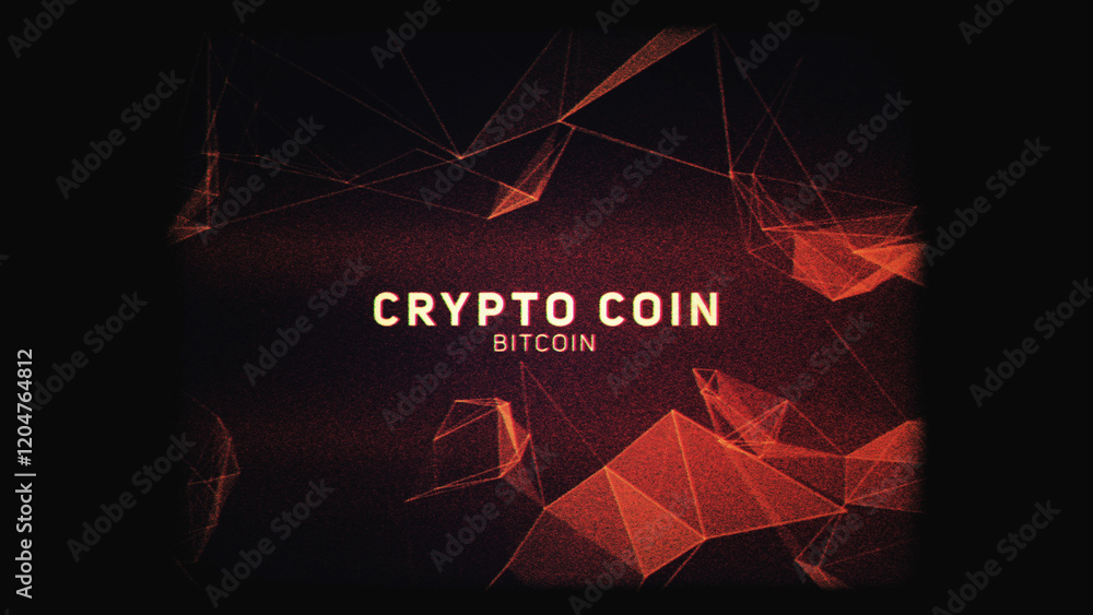 Fototapete web 3.0 text network path lines currency promotion intro. abstract geometric background with connect