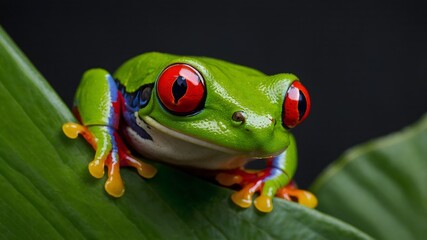 red eyed tree frog