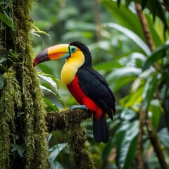 Fototapeta premium toucan on a tree