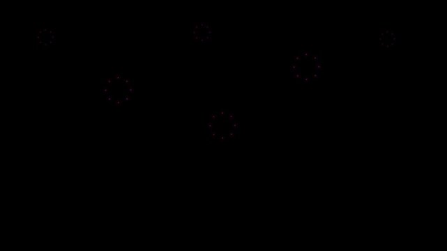 Amazing line and circle Bursts Fireworks. Pop-up line animation, line, shiny, Circle bursting, Bubble and Shape brust elements