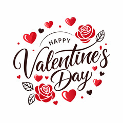 Happy Valentine's Day Vector Illustration