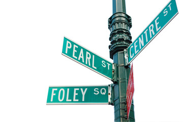 Foley Square Street Sign Manhattan