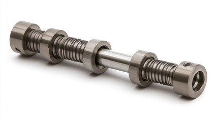 Fototapeta premium High-Precision Rolled Ball Screw Assembly: Engineering Excellence