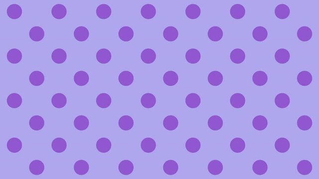A seamless pattern featuring playful purple polka dots on a soft light background, ideal for fabric designs or digital artwork.