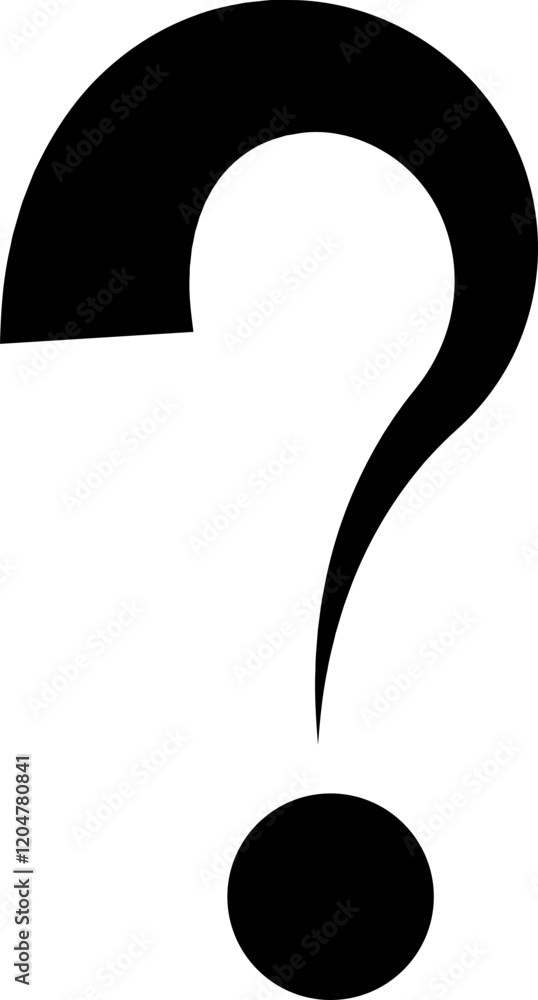 Poster question mark icon in trendy flat style. uncertainty bubble, doubt ask, frequently information advic