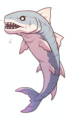Naklejka premium Majestic Prehistoric Fish Illustration
