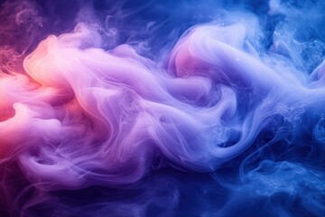 Fototapeta premium Purple and Blue Smoke Abstract Texture Neon Design