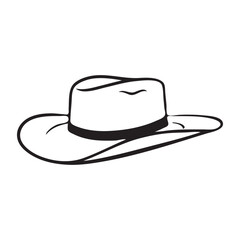 Cowboy Hat Icon Vector illustration