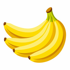 bananas isolated on white