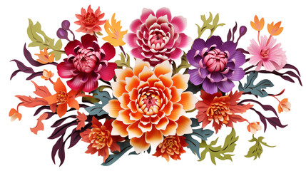 Vibrant Autumn Floral Arrangement Paper Flowers for Fall Decor Wedding Invitations and Seasonal Designs