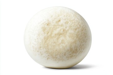 Provolone wheel texture against plain white backdrop