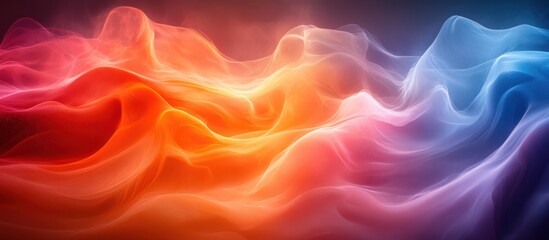 Obraz premium Abstract colorful smoke wave background. (2)