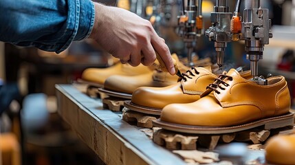 Craftsman testing shoe durability using specialized equipment --chaos 20