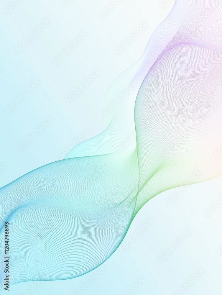 Poster flowing colorful abstract patterns create a smooth and calming texture in the background design. gen