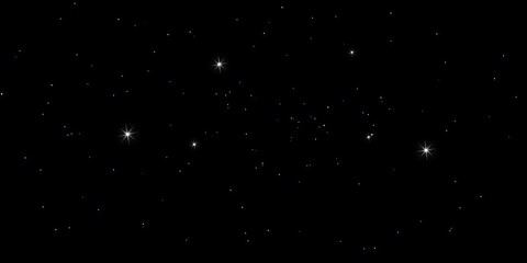 Fototapeta premium Night sky filled with sparkling stars against a black background, galaxy background, celestial, star background, Night sky with stars and galaxy in outer space, universe background