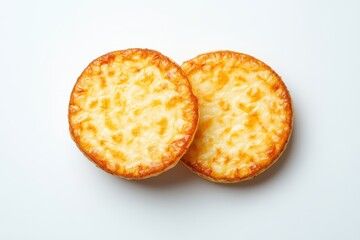 Top view of low calorie reduced fat Colby Jack cheese on a white surface