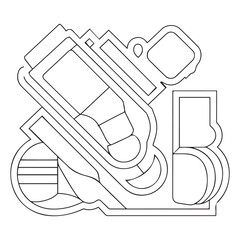 outline supplement vector icon. isolated black simple line element illustration from gym and fitness concept. editable vector stroke supplement icon on white background