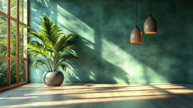 Minimalist Scandinavian Interior Virtual Studio Background for Online Lessons and Tutorials