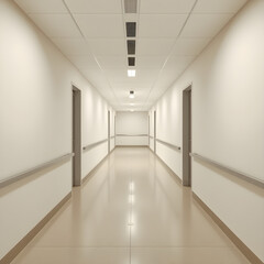 Fototapeta premium bright and white colored liminal space, 3d render 
